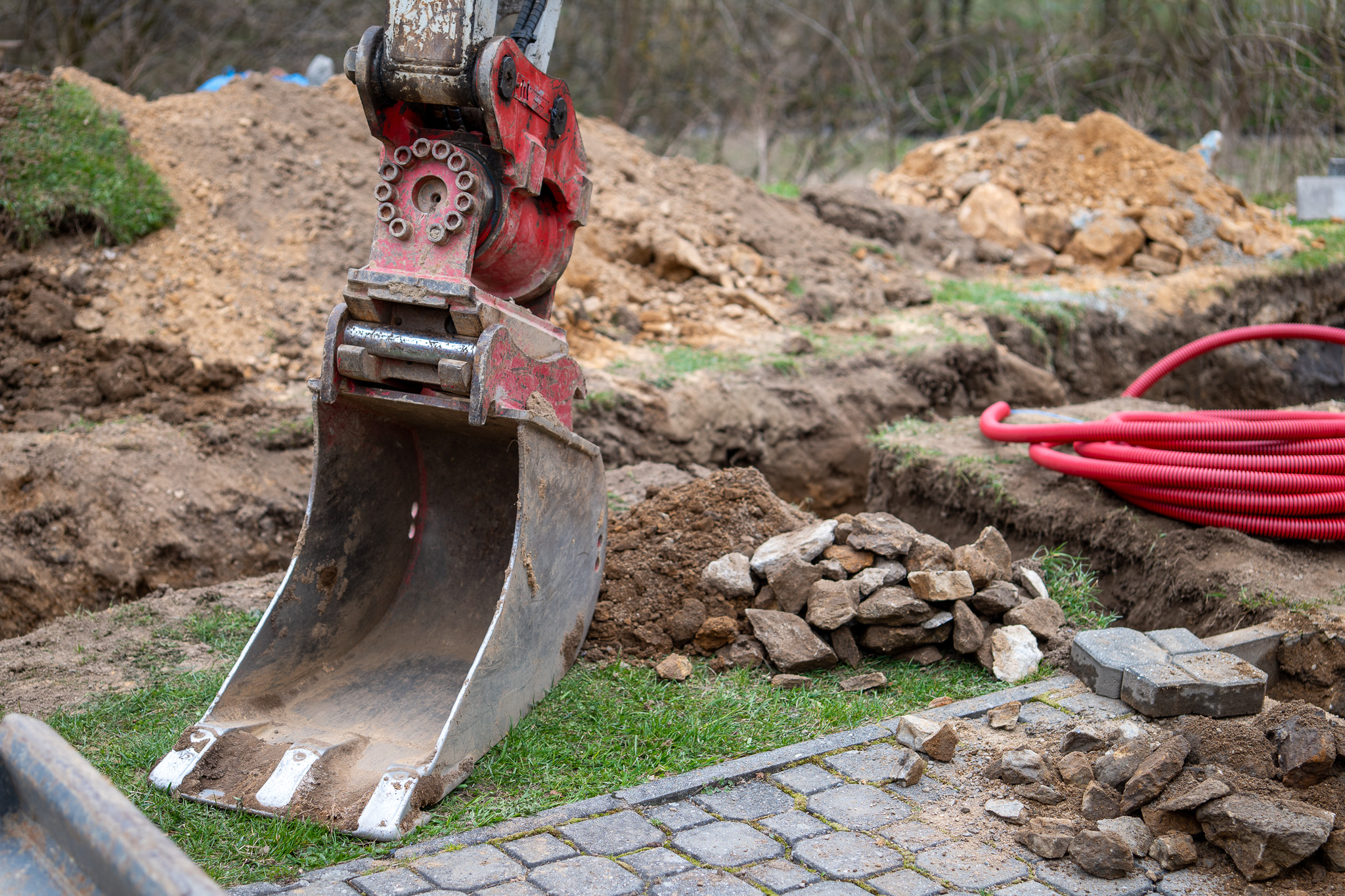 Výkopové práce pro rodinný dům